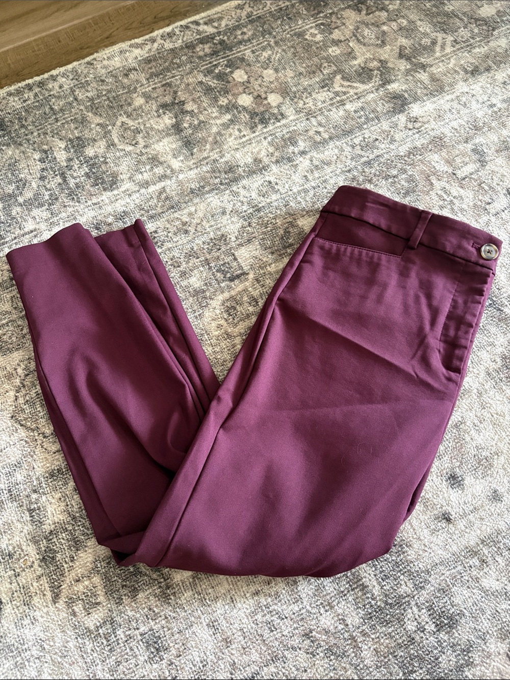 LOFT Skinny Jeans in Deep Plum